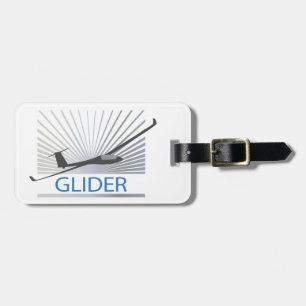 Glider Sailplane Aircraft Luggage Tag