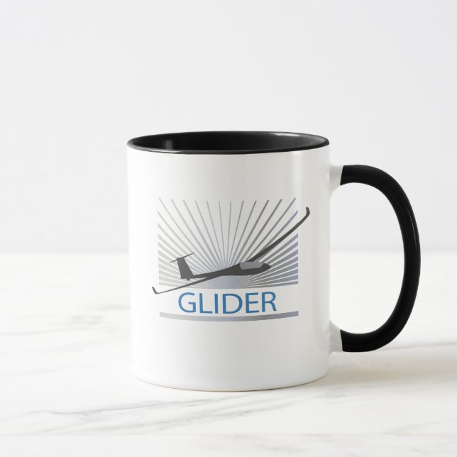 Glider Sailplane Aircraft Mug (Right)