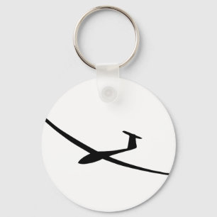 glider sailplane keychain