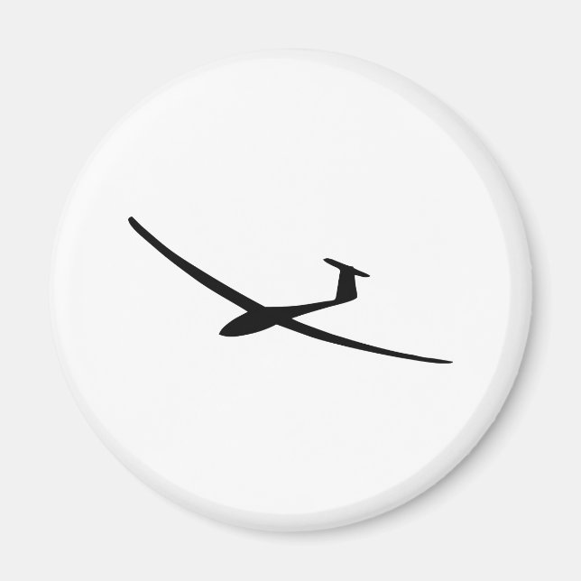 glider sailplane magnet (Front)