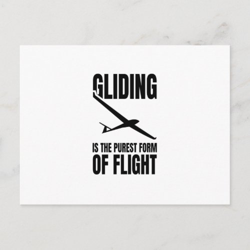 Glider Sayings  Pilots Soaring Gliding Soar Gifts Postcard
