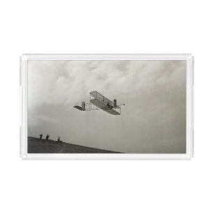 Glider Test Flight Aviation Wright Brothers Acrylic Tray