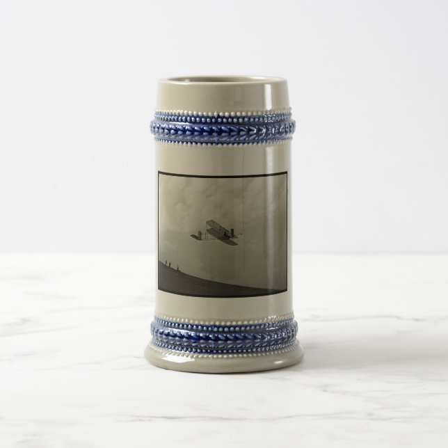 Glider Test Flight Aviation Wright Brothers Beer Stein (Center)