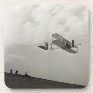 Glider Test Flight Aviation Wright Brothers Beverage Coaster