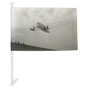 Glider Test Flight Aviation Wright Brothers Car Flag