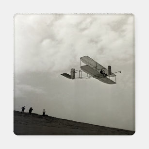 Glider Test Flight Aviation Wright Brothers Coaster Set