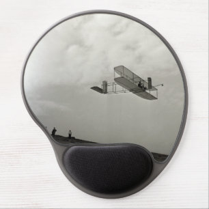 Glider Test Flight Aviation Wright Brothers Gel Mouse Pad