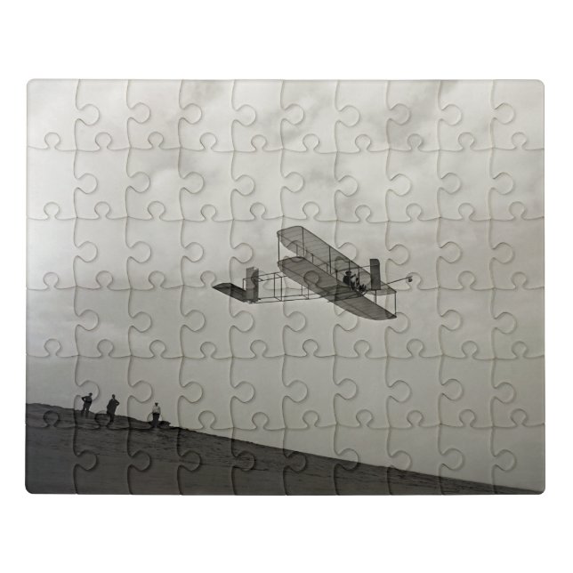 Glider Test Flight Aviation Wright Brothers Jigsaw Puzzle (Puzzle Horizontal)