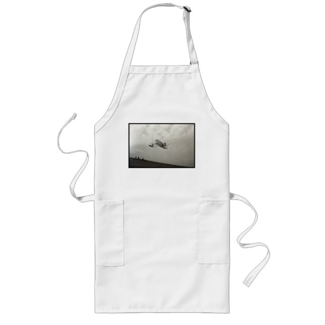 Glider Test Flight Aviation Wright Brothers Long Apron (Front)