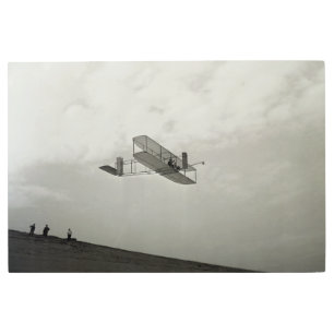 Glider Test Flight Aviation Wright Brothers Metal Print