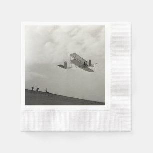Glider Test Flight Aviation Wright Brothers Napkins