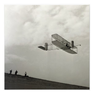 Glider Test Flight Aviation Wright Brothers Photo Print