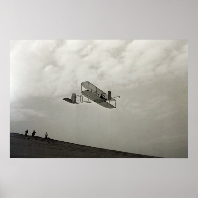 Glider Test Flight Aviation Wright Brothers Poster (Front)