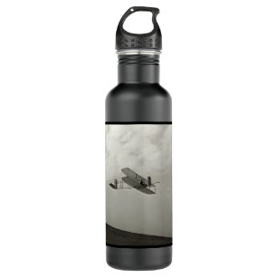 Glider Test Flight Aviation Wright Brothers Stainless Steel Water Bottle