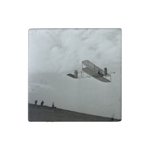 Glider Test Flight Aviation Wright Brothers Stone Magnet