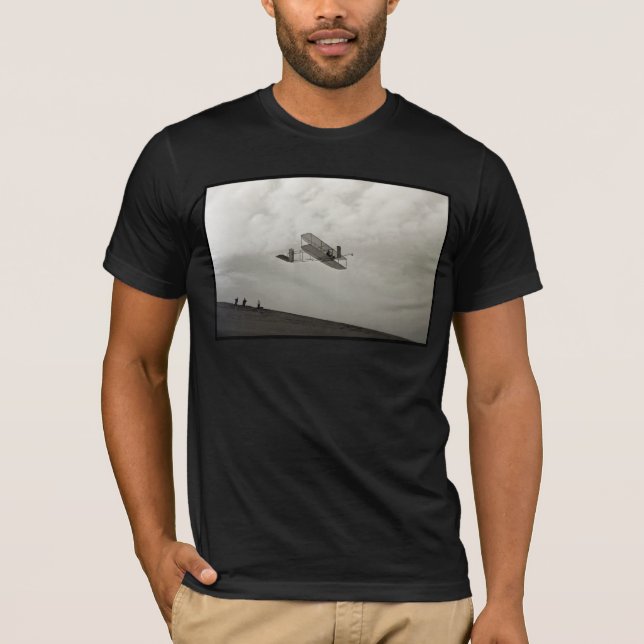 Glider Test Flight Aviation Wright Brothers T-Shirt (Front)