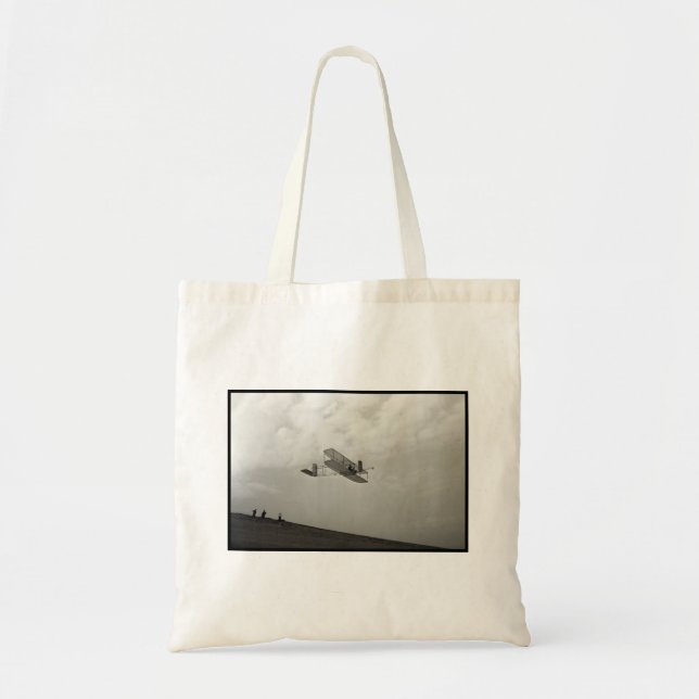 Glider Test Flight Aviation Wright Brothers Tote Bag (Front)