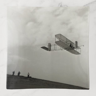 Glider Test Flight Aviation Wright Brothers Trinket Tray