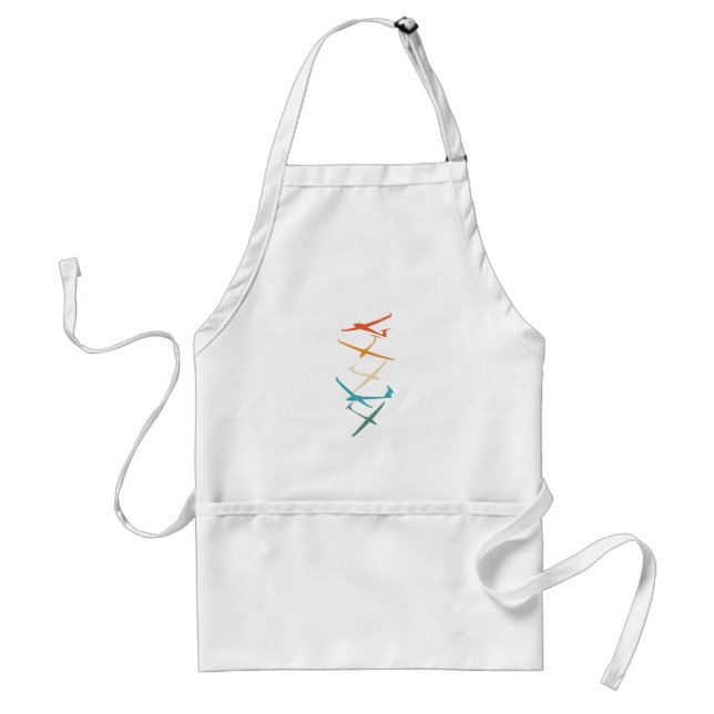 Gliders | Glider Pilot Thermals Soaring Soar Gifts Adult Apron (Front)