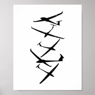Gliders Glider Pilot Thermals Soaring Soar Gifts Poster