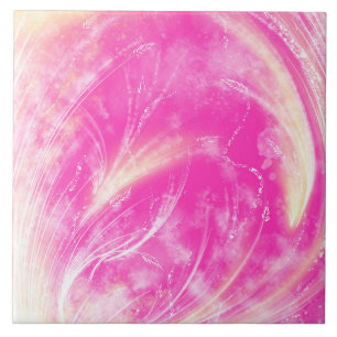 Gliding Angels - Candy Fireworks Ceramic Tile