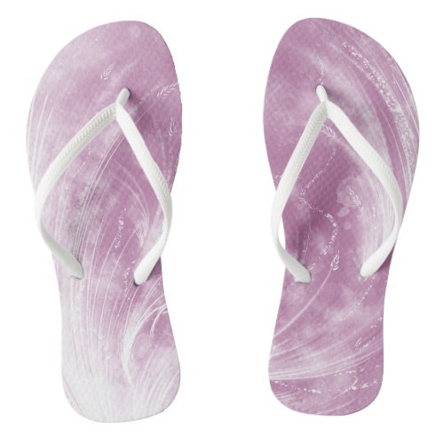 Gliding Angels _ Purple Haze Flip Flops