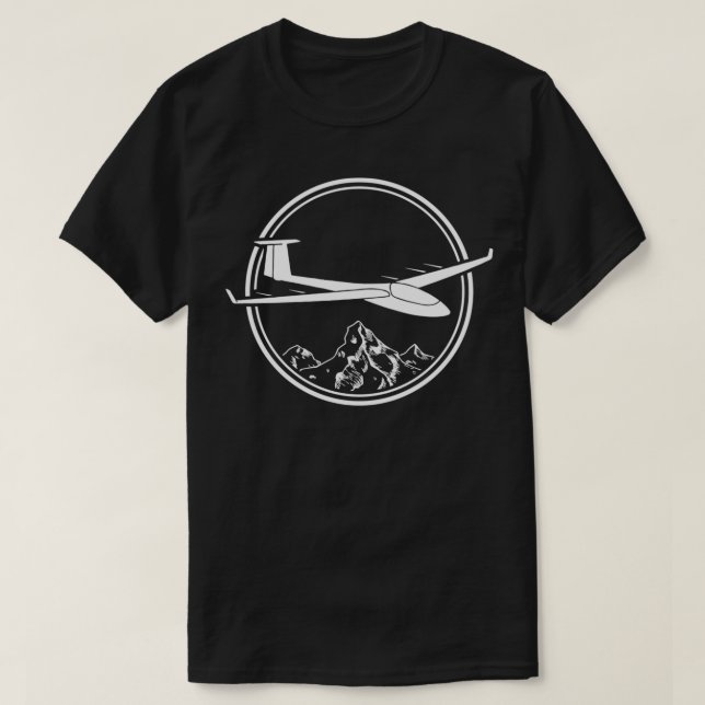 Gliding Glider pilot soaring thermals pilot gifts T-Shirt (Design Front)