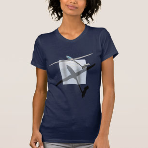 Gliding ladies petite dark shirt