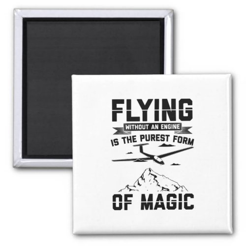 Gliding Pilot  Glider Hobby Sailplane Gift Idea Magnet