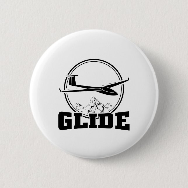 Gliding | Pilot Glider Thermals Soaring Soar Gifts Button (Front)