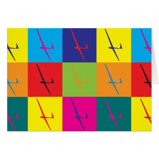 Gliding Pop Art Cards (Front Horizontal)