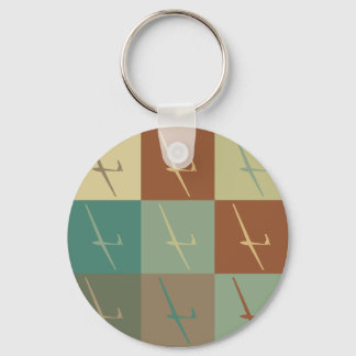 Gliding Pop Art Keychain