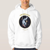 Gliding Through The Galaxy Unisex Retro Hoodie