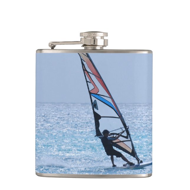 Gliding Windsurfer Flask (Front)