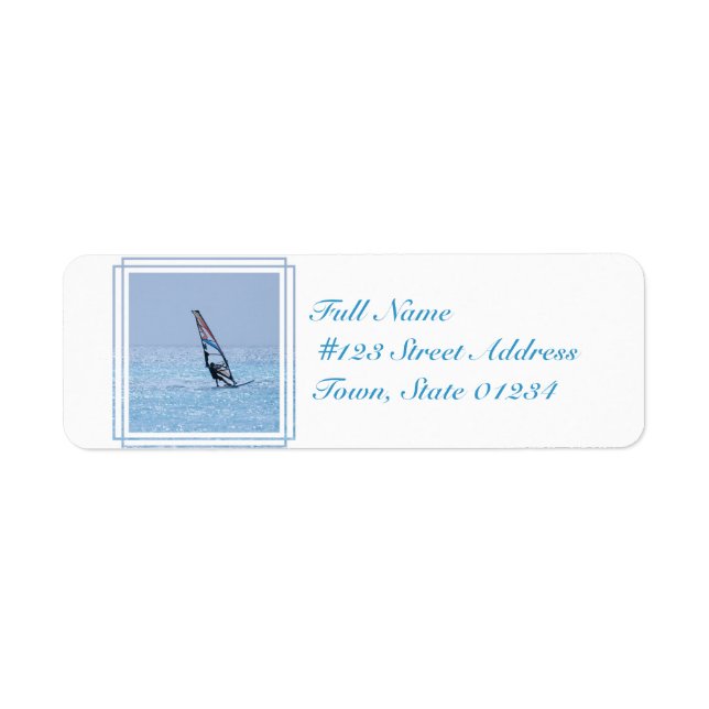 Gliding Windsurfer Label (Front)