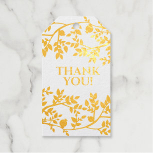 Glimmer Shine Thank You Branches & Birds Papercut Foil Gift Tags