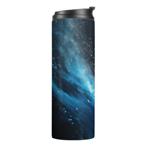 Glimmering Elegance The Glitter Mist Paint Water Thermal Tumbler