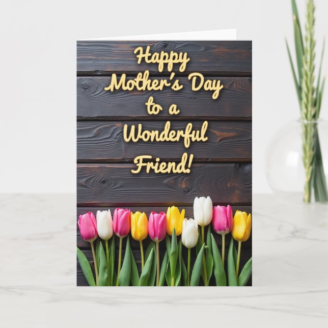 Glimmering Friend Mothers Day Card (Front)