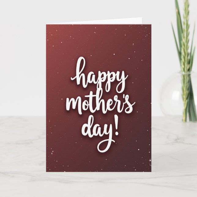 Glimmering Mothers Day Notes Card (Front)