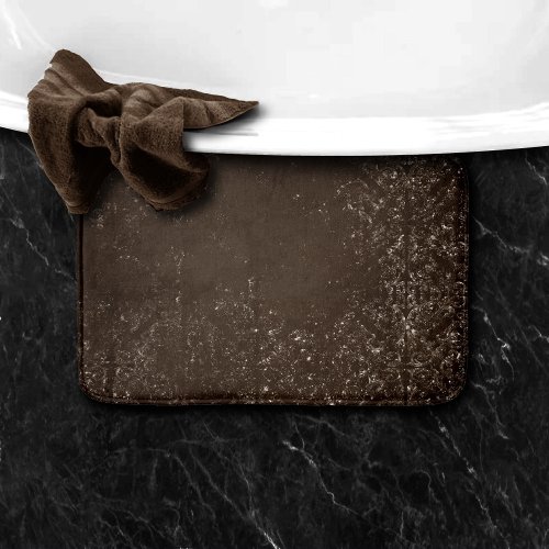 Glimmery Brown Grunge  Gorgeous Bronze Damask Bath Mat