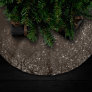 Glimmery Brown Grunge | Gorgeous Bronze Damask Brushed Polyester Tree Skirt