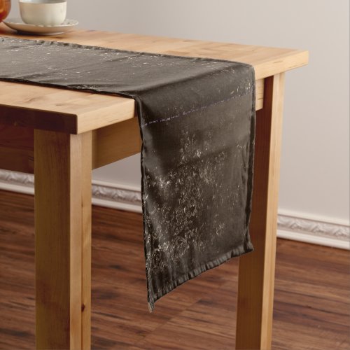 Glimmery Brown Grunge  Gorgeous Bronze Damask Short Table Runner