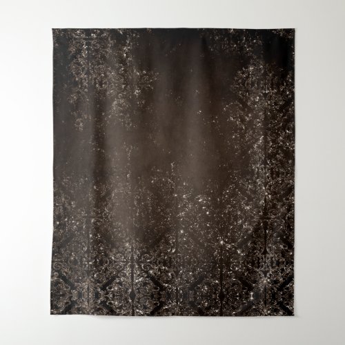 Glimmery Brown Grunge  Gorgeous Bronze Damask Tapestry