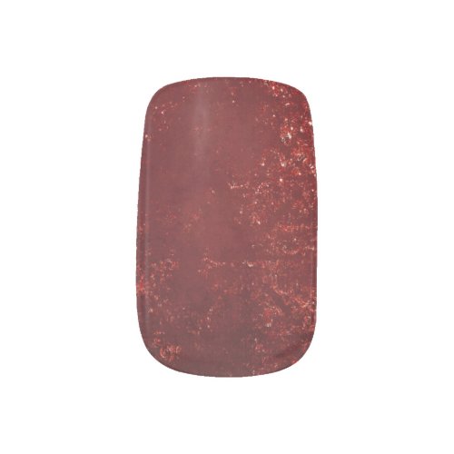 Glimmery Henna Grunge  Dark Blood Red Damask Minx Nail Art