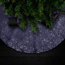 Glimmery Indigo Grunge | Midnight Purple Damask Brushed Polyester Tree Skirt