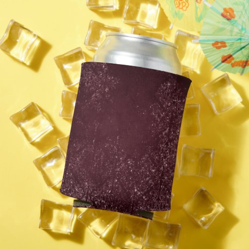 Glimmery Wine Grunge  Sangria Bordeaux Damask Can Cooler