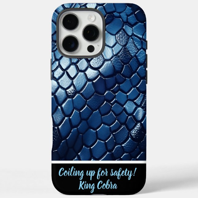 Glinting blue snakeskin patterns Case-Mate iPhone case (Back)
