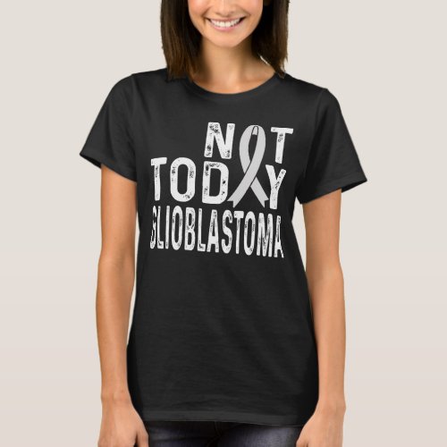 Glioblastoma Awareness Brain Tumor Cancer Ribbon T_Shirt