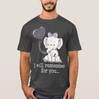 Glioblastoma Awareness Elephant  T-Shirt