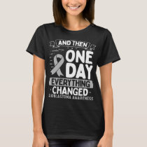 Glioblastoma Awareness  Warrior Brain Tumor Ribbon T-Shirt